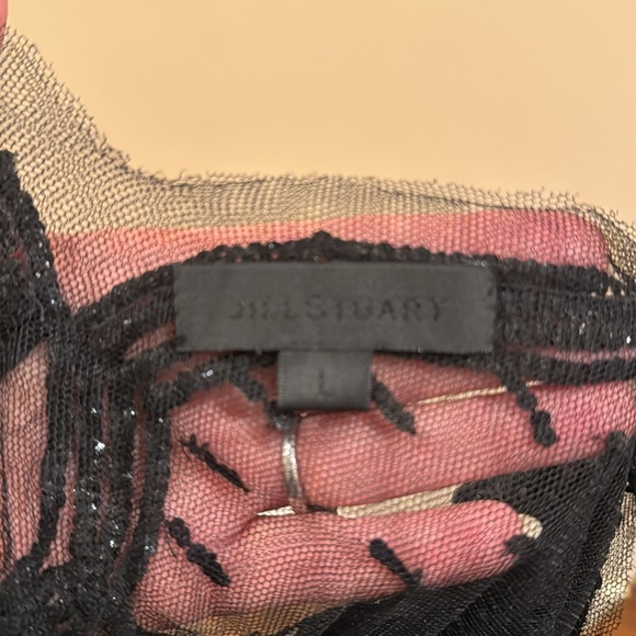 🎉🎉Host Pick🎉🎉 JILL STUART Mesh Embellished Blouse Size: L - Picture 4 of 5